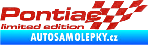 Samolepka Pontiac limited edition pravá 3D karbon červený