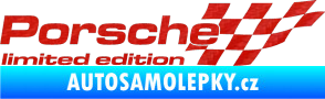 Samolepka Porsche limited edition pravá 3D karbon červený