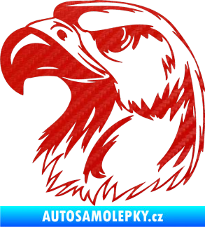 Samolepka Predators 014 levá 3D karbon červený