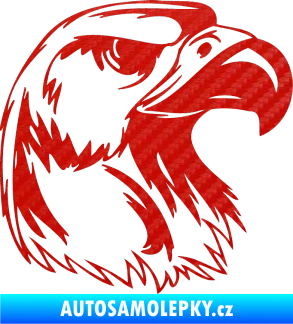 Samolepka Predators 014 pravá 3D karbon červený