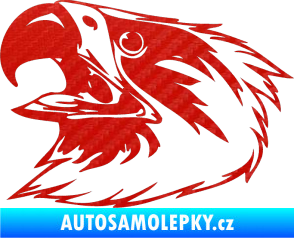 Samolepka Predators 020 levá 3D karbon červený