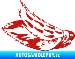 Samolepka Predators 022 pravá 3D karbon červený