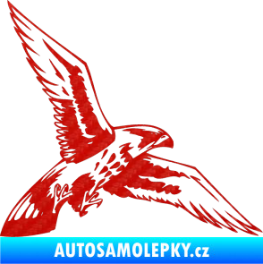 Samolepka Predators 026 pravá 3D karbon červený