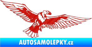 Samolepka Predators 028 pravá sup 3D karbon červený