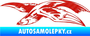 Samolepka Predators 032 levá 3D karbon červený