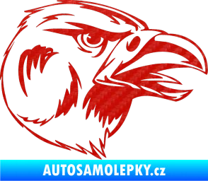 Samolepka Predators 037 pravá 3D karbon červený