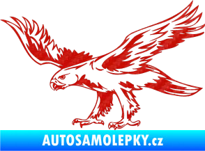 Samolepka Predators 043 levá 3D karbon červený