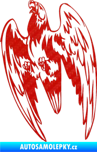 Samolepka Predators 046 levá 3D karbon červený