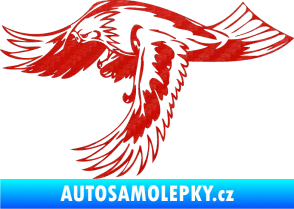 Samolepka Predators 048 levá 3D karbon červený