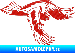Samolepka Predators 048 pravá 3D karbon červený