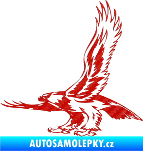 Samolepka Predators 068 levá 3D karbon červený