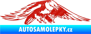 Samolepka Predators 074 pravá 3D karbon červený