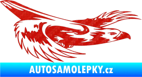 Samolepka Predators 093 pravá 3D karbon červený