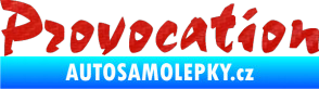Samolepka Provocation 3D karbon červený