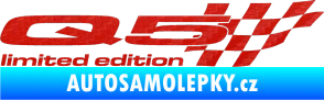 Samolepka Q5 limited edition pravá 3D karbon červený