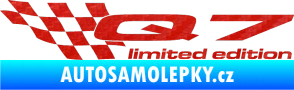 Samolepka Q7 limited edition levá 3D karbon červený