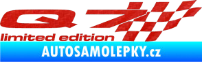 Samolepka Q7 limited edition pravá 3D karbon červený