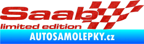 Samolepka Saab limited edition pravá 3D karbon červený