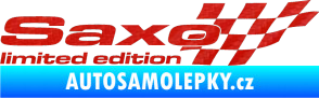 Samolepka Saxo limited edition pravá 3D karbon červený