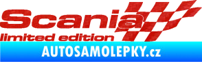 Samolepka Scania limited edition pravá 3D karbon červený