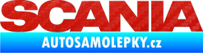 Samolepka Scania 3D karbon červený