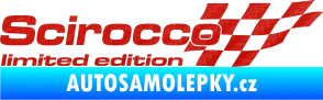 Samolepka Scirocco limited edition pravá 3D karbon červený