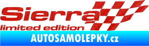 Samolepka Sierra limited edition pravá 3D karbon červený