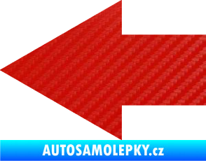Samolepka Šipka 001 levá ikonka 3D karbon červený