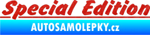Samolepka Special edition 002 3D karbon červený