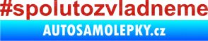 Samolepka #spolutozvladneme 3D karbon červený