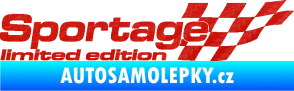Samolepka Sportage limited edition pravá 3D karbon červený