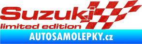 Samolepka Suzuki limited edition pravá 3D karbon červený