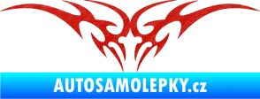 Samolepka Tetování 001 3D karbon červený