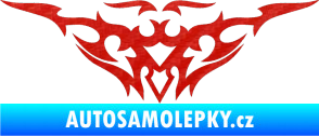 Samolepka Tetování 002 3D karbon červený