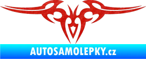Samolepka Tetování 006 3D karbon červený
