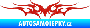 Samolepka Tetování 011 3D karbon červený