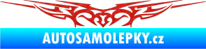 Samolepka Tetování 015 3D karbon červený