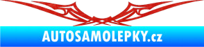 Samolepka Tetování 017 3D karbon červený