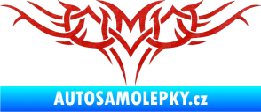 Samolepka Tetování 021 3D karbon červený