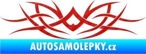 Samolepka Tetování 025 3D karbon červený