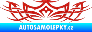 Samolepka Tetování 027 3D karbon červený