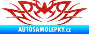 Samolepka Tetování 031 3D karbon červený