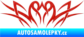 Samolepka Tetování 032 3D karbon červený