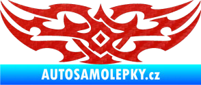 Samolepka Tetování 037 3D karbon červený