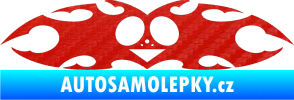 Samolepka Tetování 038 3D karbon červený
