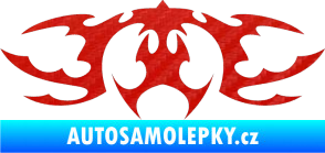 Samolepka Tetování 041 3D karbon červený