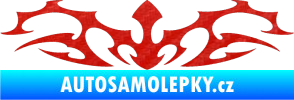 Samolepka Tetování 043 3D karbon červený