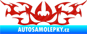 Samolepka Tetování 048 3D karbon červený
