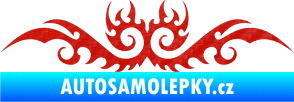 Samolepka Tetování 052 3D karbon červený