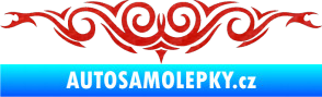 Samolepka Tetování 057 3D karbon červený